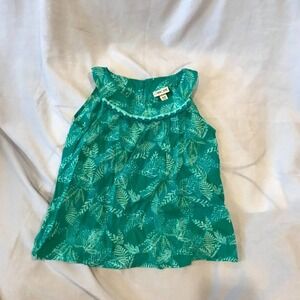 Cherokee Green Sleeveless Girls Blouse